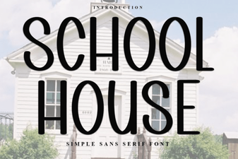 School House Font for Creative Classroom Designs