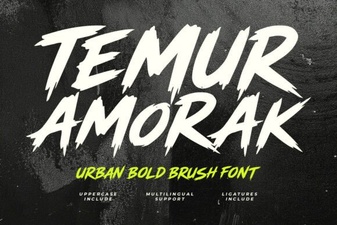Urban Bold Brush Font for Creative Projects