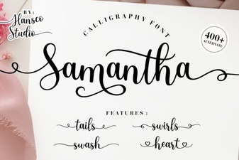 Samantha Calligraphy Font for Creative Projects