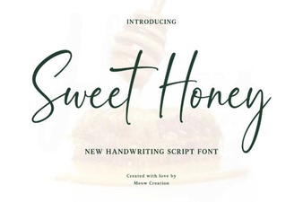 Craft Design Projects with the Sweet Honey Font