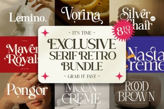 Retro Serif Bundle: Your Vintage Design Toolkit