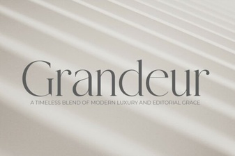 Elevate Your Designs with Grandeur Font Elegance